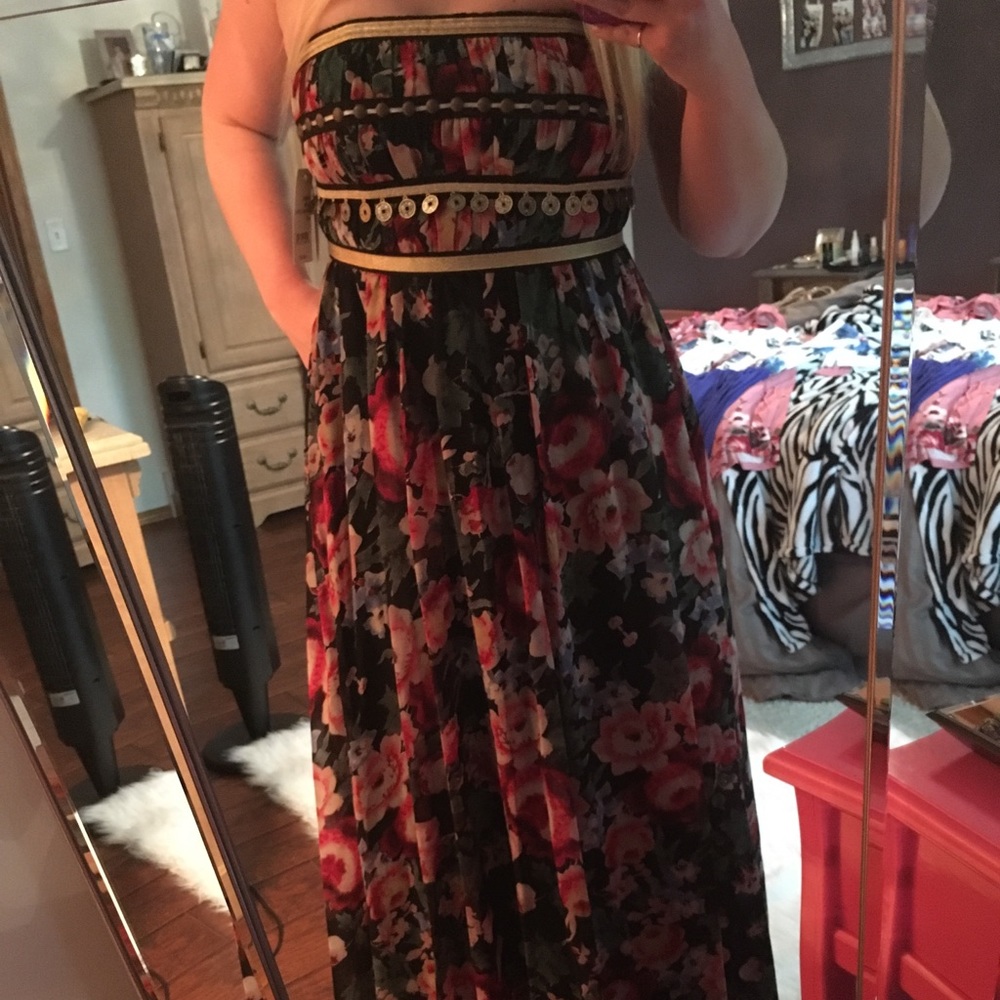 ๐ Pearl black multi gypsy dress - Picture 4 of 5